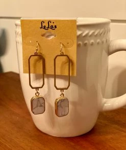 LeLa's Boutique Jewelry Light Stone Earrings
