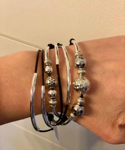 Lizzy James Shoni Natural Black XXLarge Lizzy James Wrap Bracelets