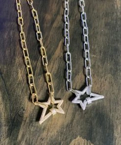 Zenzii Star Necklace - Rhodium Jewelry