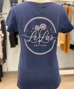 LeLa's Boutique LeLa's Tee - Navy Tops