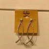 LeLa's Boutique Silver Swoop Earrings
