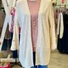 Blu Pepper Button Back Cardi (S-3X) - Light Tan