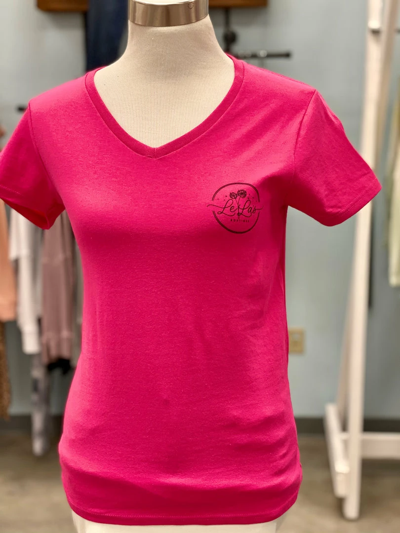 LeLa's Boutique Tops LeLa's Tee - Pink 3 LeLa's Boutique Tops LeLa's Tee - Pink