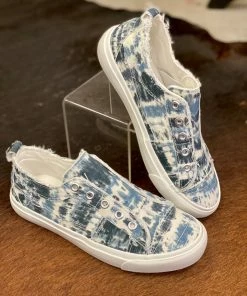 Corkys Babalu Slip-On Sneaker - Blue Tie-Dye Apparel