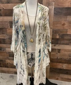 Origami Floral Lace Cardi Cardigans/Sweaters