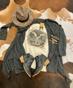 J. Coons Apparel Yellowstone Cheetah Tee