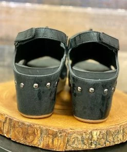 Corky Carley - Black Metallic Wedge Shoes 7 Corky Carley - Black Metallic Wedge Shoes