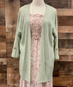Blu Pepper Button Back Cardi (S-3X) - Sage Apparel