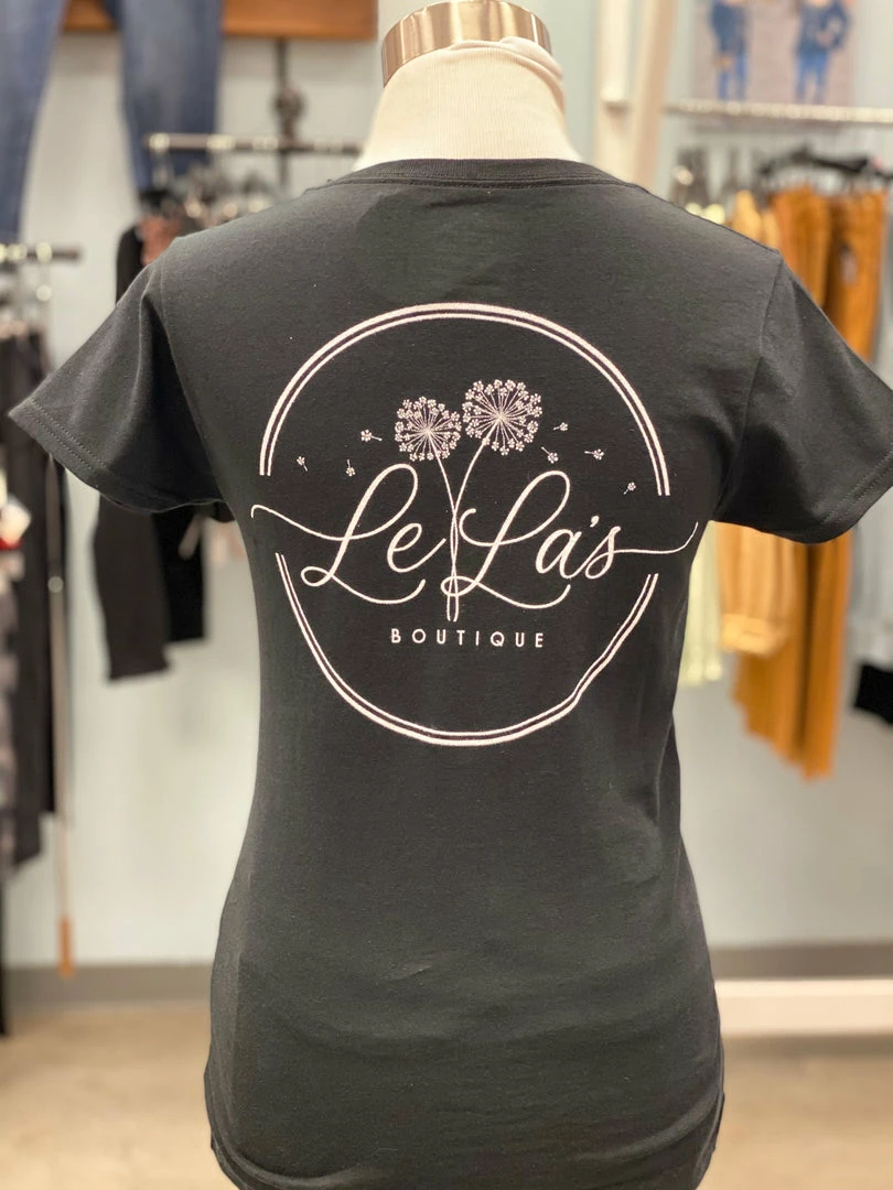LeLa's Boutique LeLa's Tee - Black Tops 4 LeLa's Boutique LeLa's Tee - Black Tops