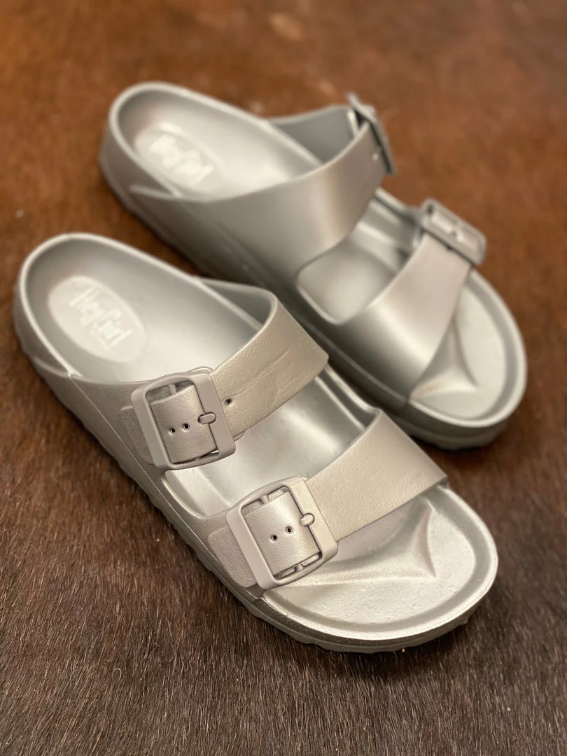 Hey Girl By Corky Waterslide - Silver Shoes 3 Hey Girl By Corky Waterslide - Silver Shoes