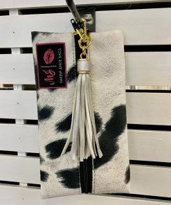 Makeup Junkie Johnny Cash Mini - Onyx Cowprint Makeup Junkie Bags